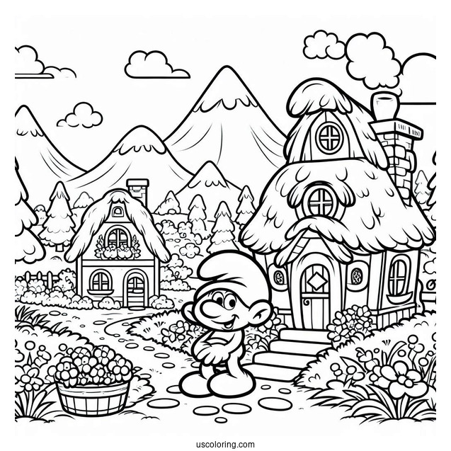 Smurf Village Houses