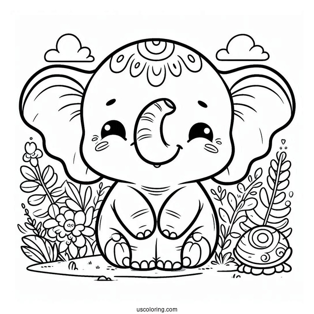 Bubba Bubbaphant Of Smiling Critters Coloring Page