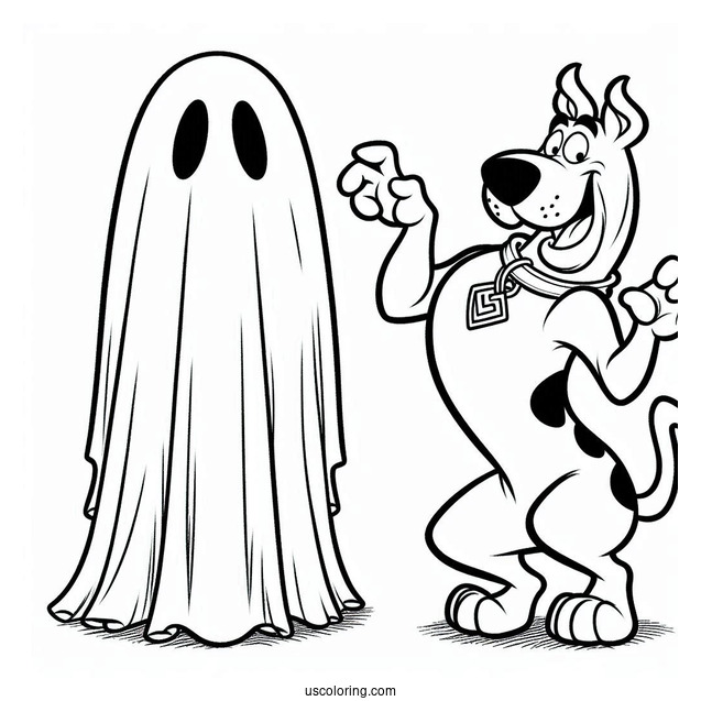 Scooby-Doo Pretending To Be a Ghost