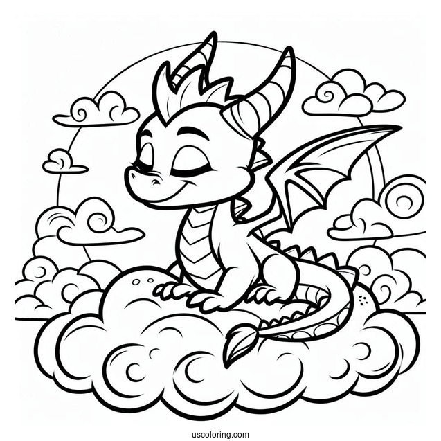 Sypro Coloring Page Adorable Belen In the Clouds Coloring Sheet