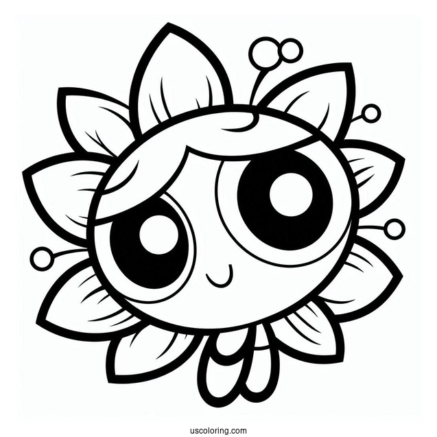 Blossom Coloring Page For Kids