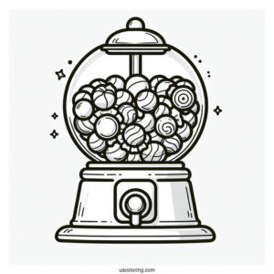 Simple Outline Of a Gum-ball Machine