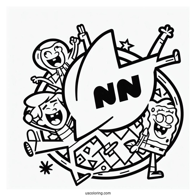 Nickelodeon Coloring Page Of Logo