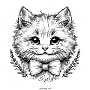 Furry Kitten With Bowtie