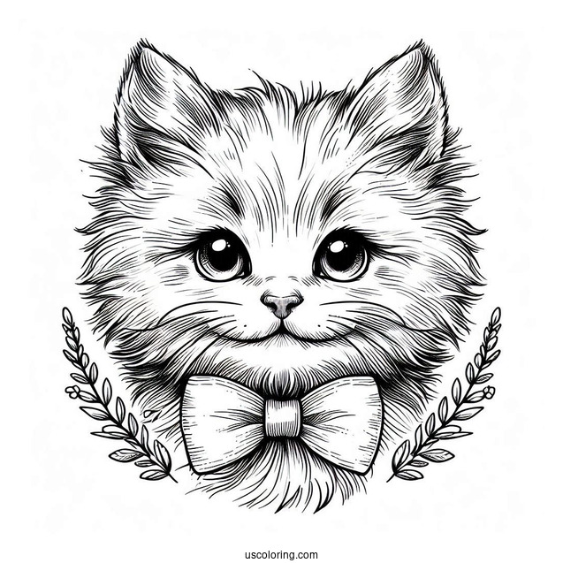 Furry Kitten With Bowtie