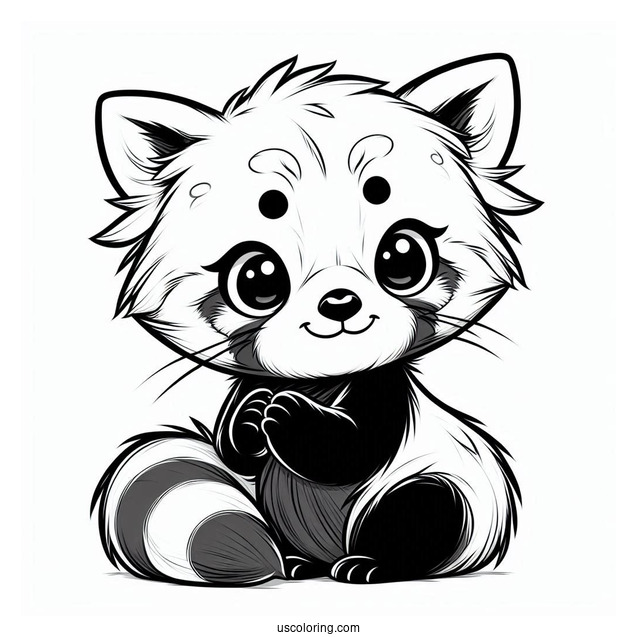 Mischievous Looking Red Panda