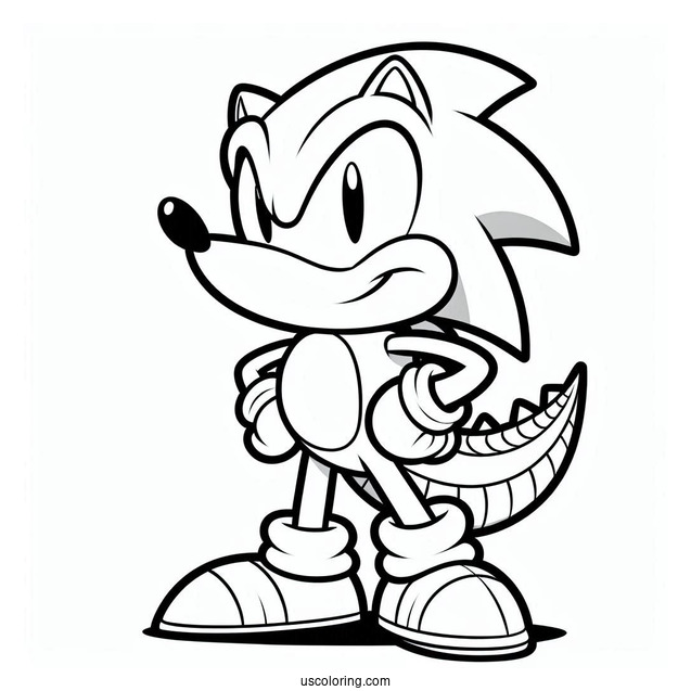 Vector the Crocodile Coloring Page