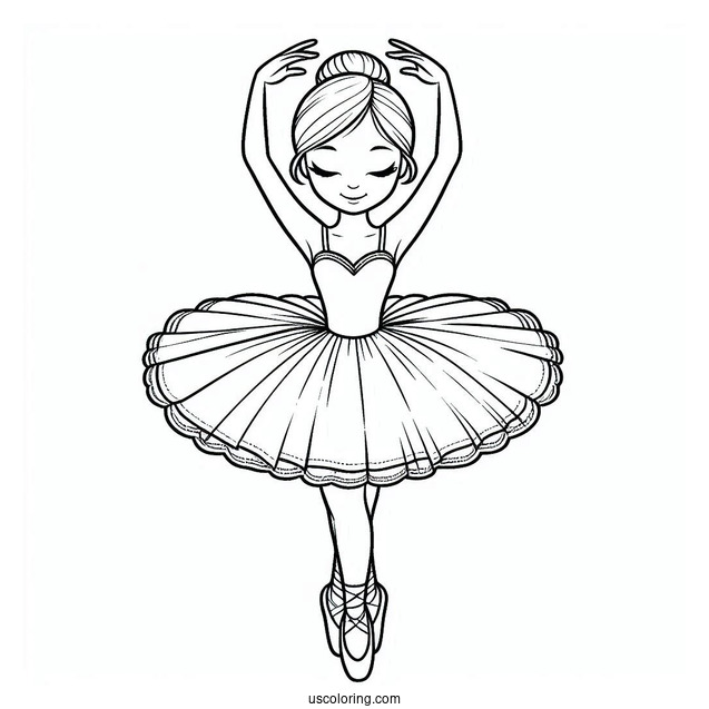 Ballerina Dress Coloring Page