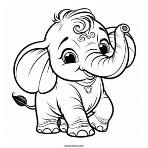 Tantor Elephant From Tarzan Coloring Page