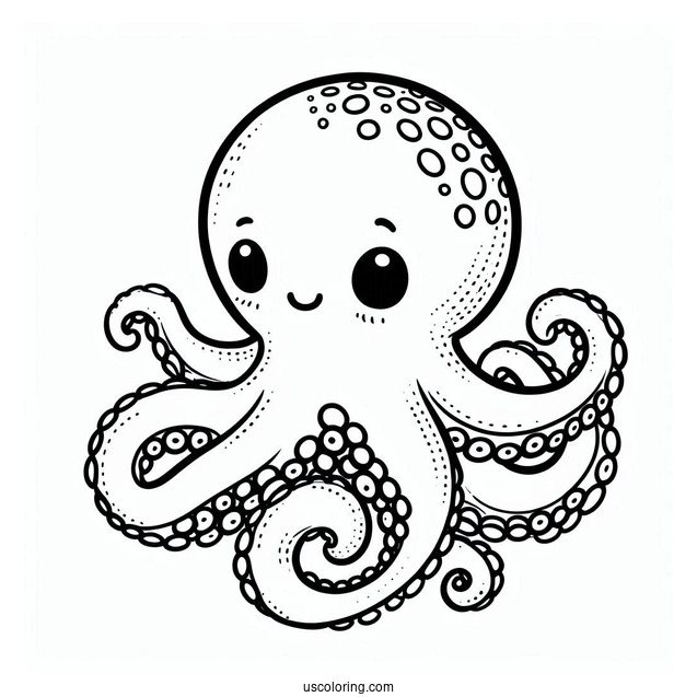 O Is For Octopus Coloring Page