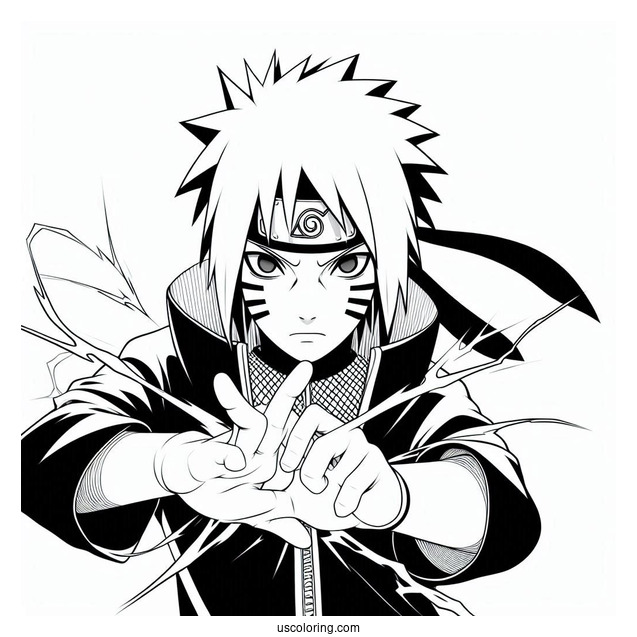 Uchiha Sasuke Coloring Page Using Kusanagi In Boruto