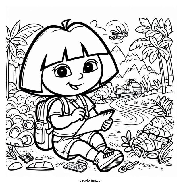 Dora Giving Note To Swiper