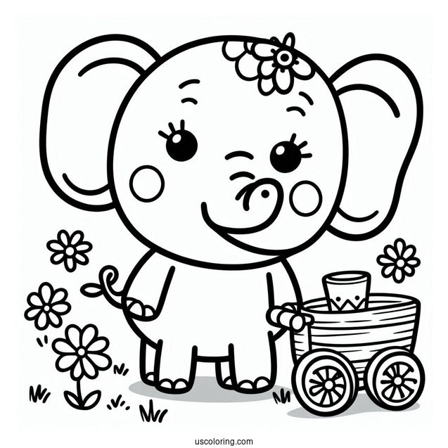 Emily The Elephant From Peppa Pig Coloring