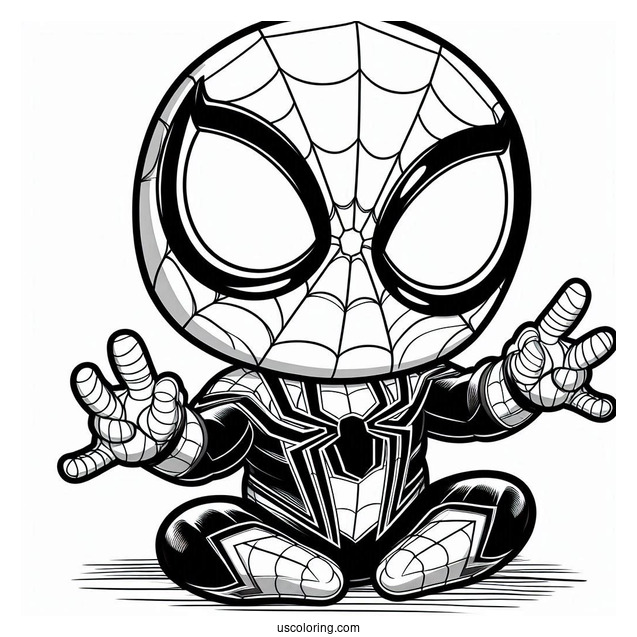 Baby Spider-Man With Iron Spider Armor