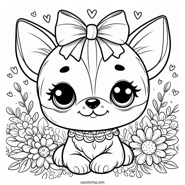 Coloring Page Of Cute Chihuahua
