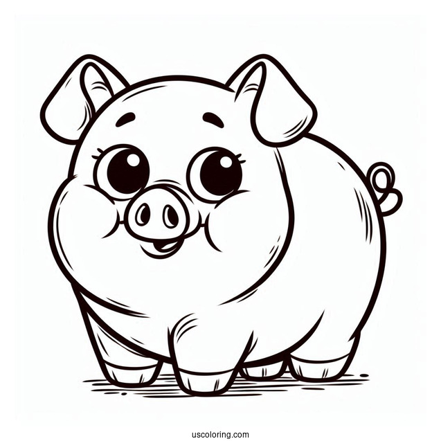 Hamm The Pig From Toy Story To Color