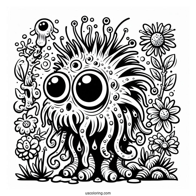 Swamp Monster From Scooby-Doo To Color