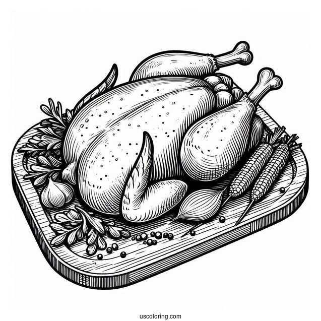 Roast Chicken To Color