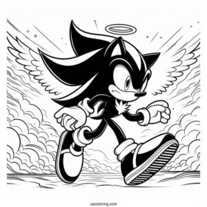 Shadow Coloring Page Running In Angel Island