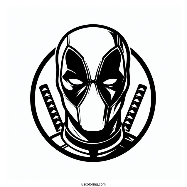 Deadpool Logo Coloring Page