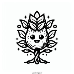 Sprunki Coloring Page Of Logo With Brud, Oren, Sky, Garnold, And Black