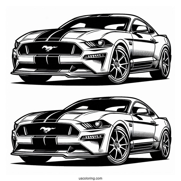 Mustang Coloring Sheet