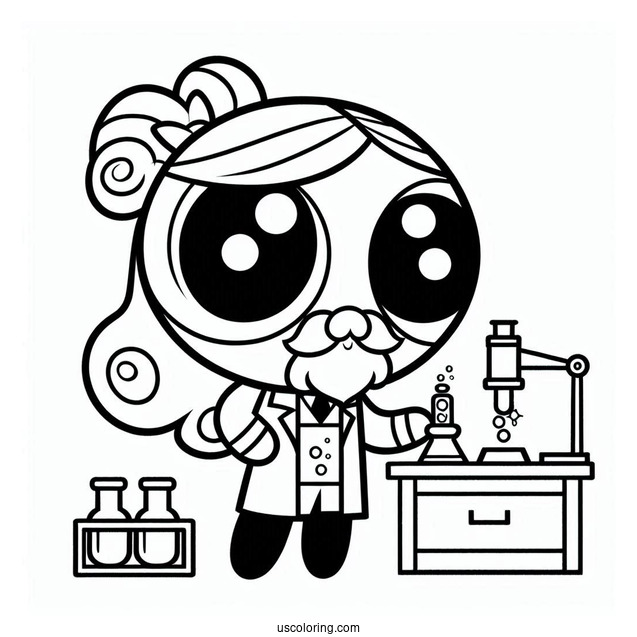 Coloring Page Of Professor Utonium
