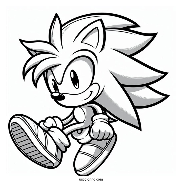 Detailed Outline Of Silver the Hedgehog