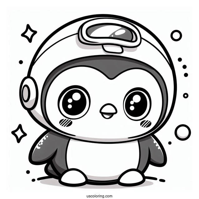 Octonauts Coloring Page Of Kawaii Peso Penguin