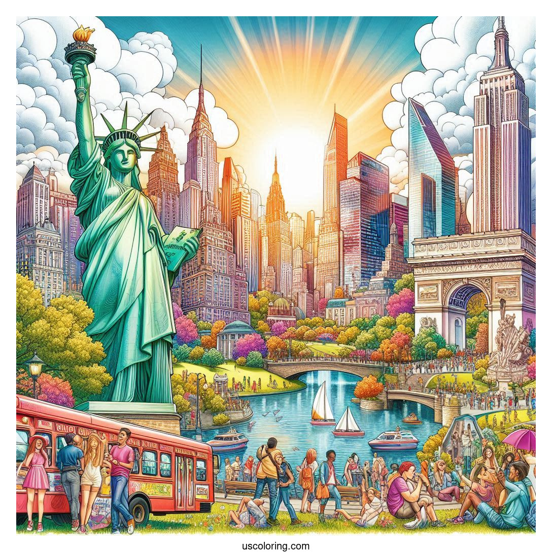 New York Coloring Pages Featured Image V2