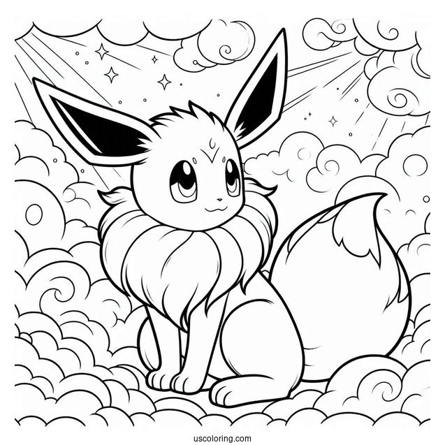 Sylveon Eevee In The Clouds