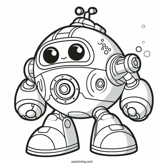 Octonauts Coloring Page Of Gup Z Giant Robot