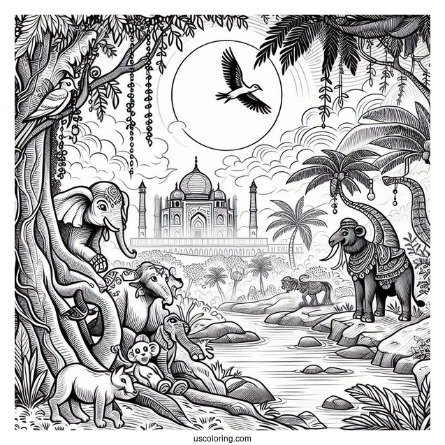 Detailed Jungle Book Coloring Page Of Poster