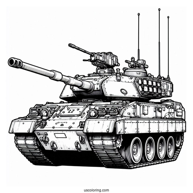 K2 Black Panther South Korean Tank With Gunner