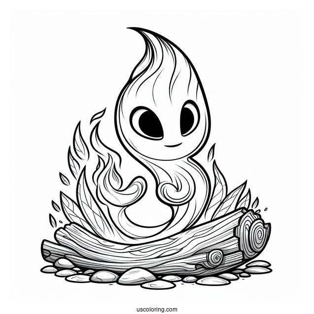 Pixar Coloring Page of Ember Lumen And Wade Ripple From Elemental