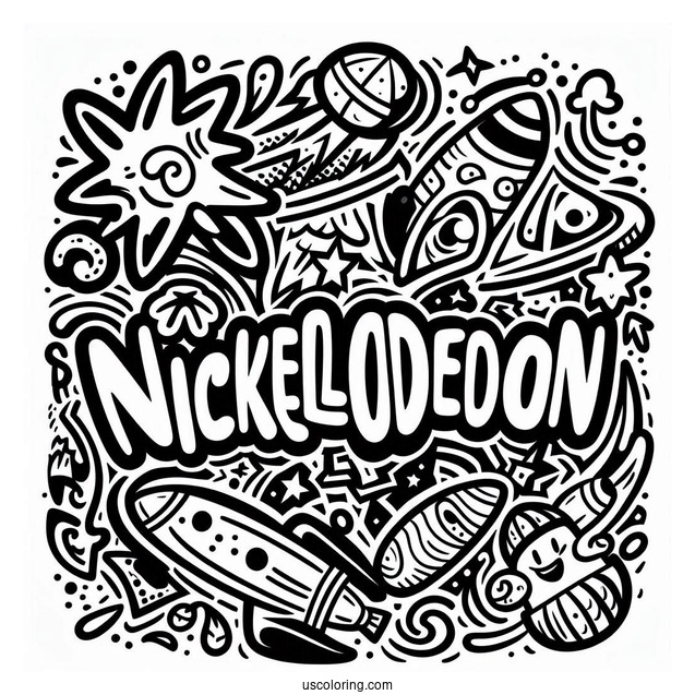 Nickelodeon Coloring Page Of Logo
