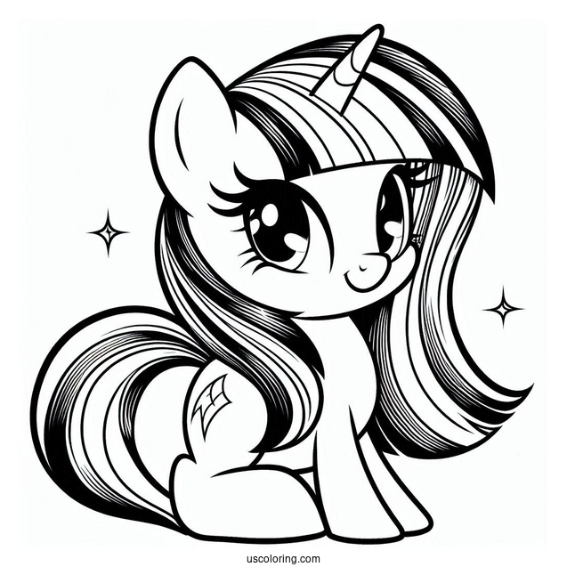 Smiling Twilight Sparkle from My Little Pony