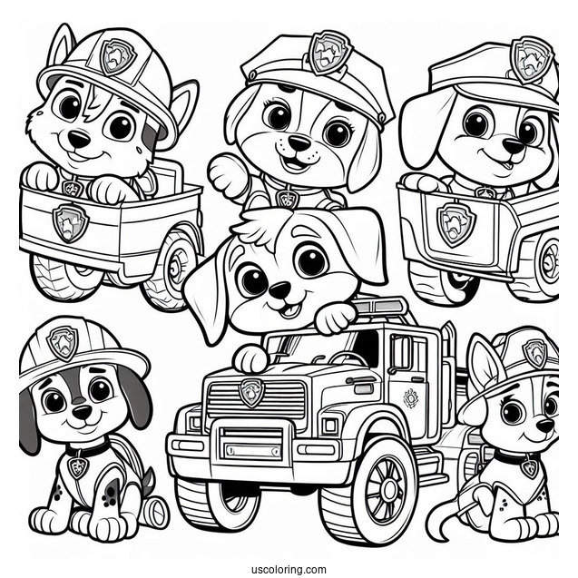 Paw Patrols Friends In Their Vehicles