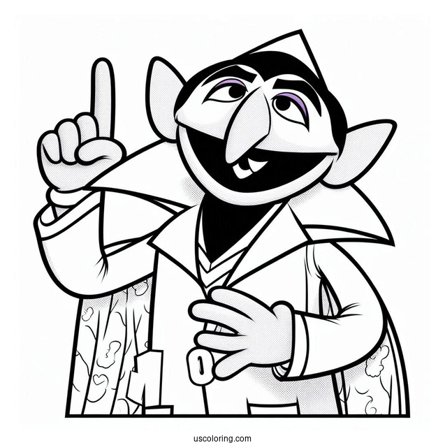 Count Von Count Holding Number One