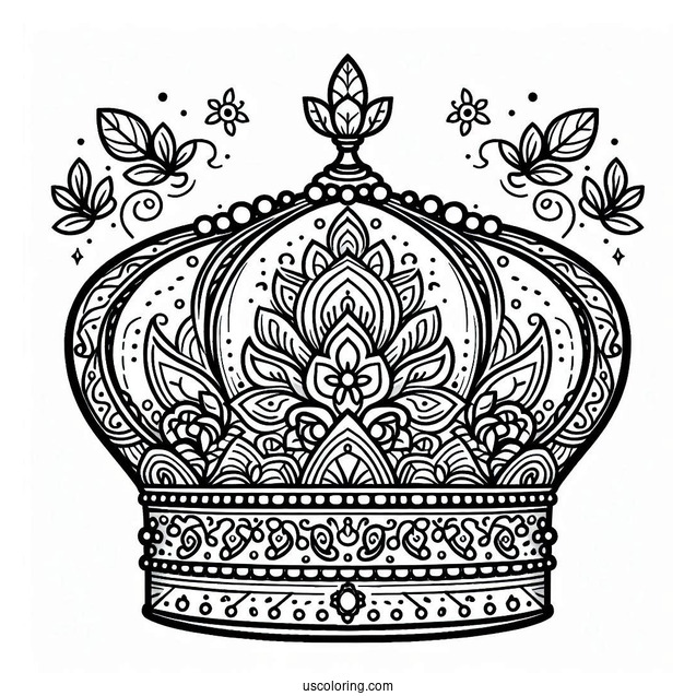 Eastern Crown Coloring In For Preschoolers