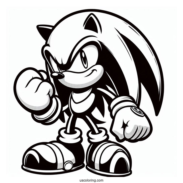 Coloring Page Of Knuckles