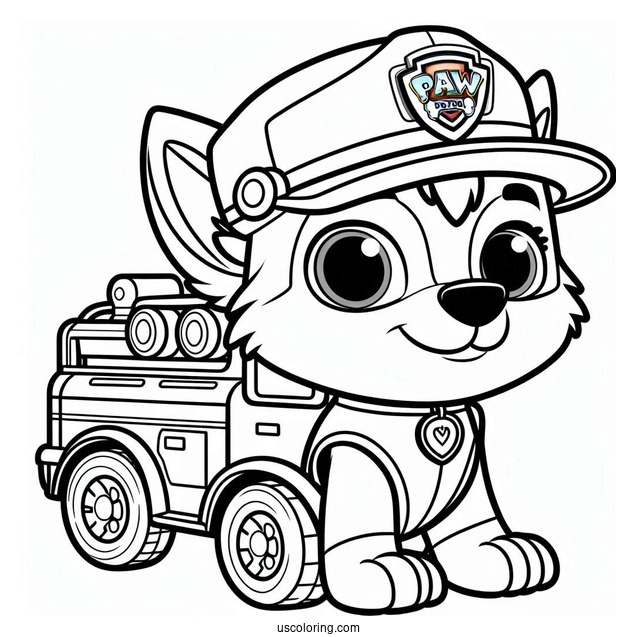 Ryder Character Coloring Sheet