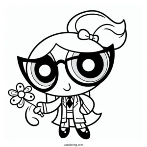 Coloring Page Of Professor Utonium