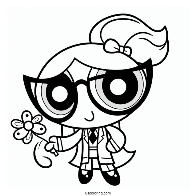 Coloring Page Of Professor Utonium