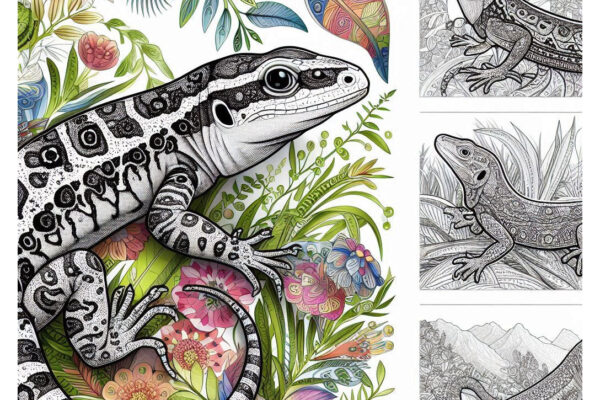 Lizard Coloring Pages (Free PDF Printables)