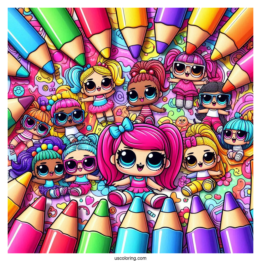 LOL Surprise Coloring Pages Featured Image