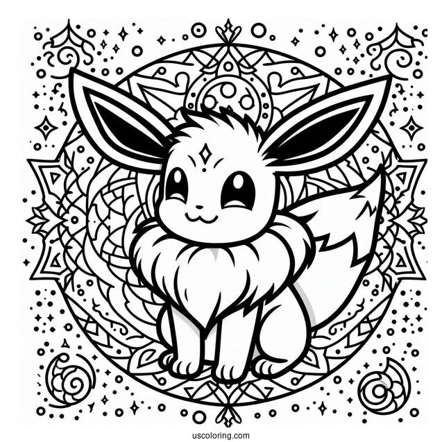 Simple Eevee Mandala