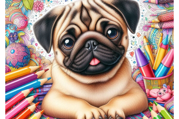 Pug Coloring Pages Featured Image v2