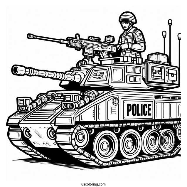 Tampla Police Armored Tank