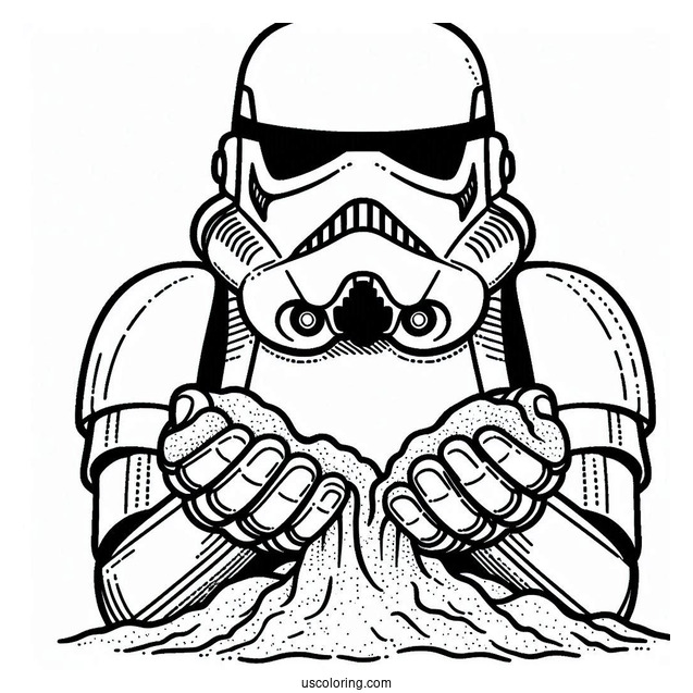Sand Stormtrooper Coloring Page